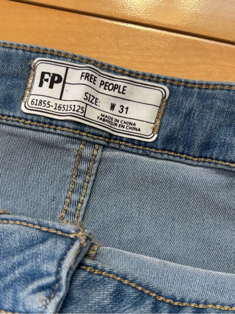 Free People Just Float On Flare Jeans Womens Size 31 Wide Leg Denim - Picture 4 of 5